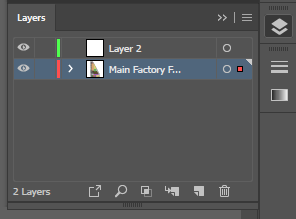 screen capture of Layers panel with an additional new layer shown
